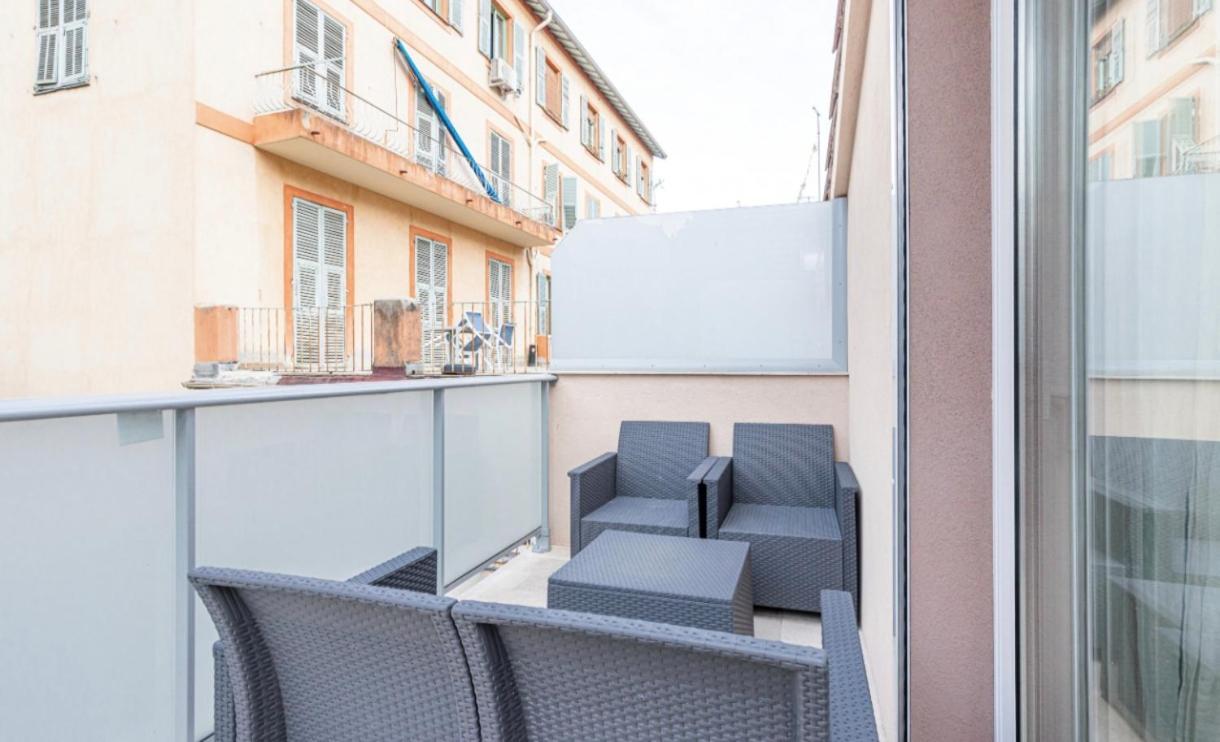 Studio Cozy Avec Terrasse N12 Nizza Exterior foto